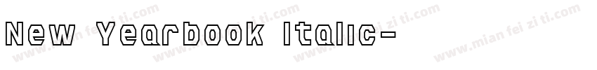 New Yearbook Italic字体转换